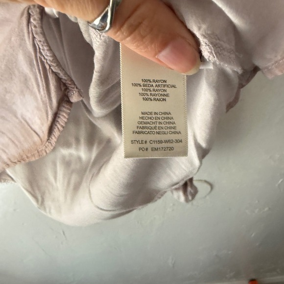 Cloth & Stone Blouse Top Women's Medium Long Sleeve Rayon Button Up Tie Dye - Picture 3 of 8